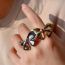 Fashion Silver Copper Geometric Bow Open Ring