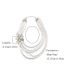 Fashion White Pearl Beaded Diamond Multi-layered Necklace