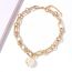 Fashion Gold Alloy Pearl Chain Necklace