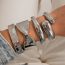 Fashion 06 Silver 2395 Alloy Geometric Glossy Bracelet