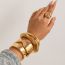 Fashion 06 Gold 2395 Alloy Geometric Glossy Bracelet