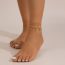 Fashion 05 Gold 4952 Copper Geometric Chain Anklet