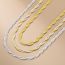 Fashion 18# Stainless Steel Snake Bone Chain Necklace