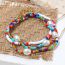 Fashion Color Imitation Pearl And Rice Bead Anklet
