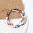 Fashion Color Imitation Pearl And Rice Bead Anklet