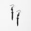 Fashion Black Metal Sword Men's Earrings