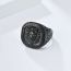 Fashion Black Pattern Lion Head Titanium Steel Men's Ring
