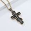 Fashion Jianjin+pl004 Chain 3mm*60cm Cross Necklace For Men