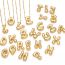 Fashion F Gold Plated Copper 26 Letter Necklace