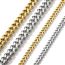 Fashion Gold Chain Length 20cm/width 1.1cm Titanium Steel Geometric Chain Bracelet
