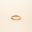 Fashion Rose Gold Titanium Steel Diamond Octagon Ring