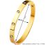 Fashion Steel Color 60cm (one Word) Stainless Steel Diamond Round Bracelet