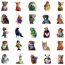 Fashion 50 Pictures Of Cute Animals Sjs293 50 Waterproof Animal Stickers