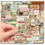 Fashion 60 Pieces Of European And American Style Retro English Note Stickers Uu294 60 English Sticky Notes Waterproof Stickers