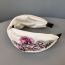 Fashion White Knotted Fabric Wide Embroidered Headband