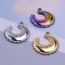 Fashion Gold Stainless Steel Moon Pendant