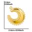 Fashion Gold Stainless Steel Moon Pendant