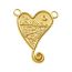 Fashion Gold Stainless Steel Love Pendant