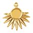 Fashion Color Stainless Steel Sunflower Pendant