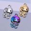 Fashion Color Stainless Steel Squid Pendant