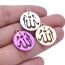 Fashion Color Stainless Steel Round Pendant