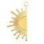Fashion Gold Stainless Steel Sunflower Pendant