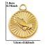 Fashion Color Stainless Steel Medal Pendant