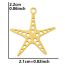 Fashion Color Stainless Steel Starfish Pendant
