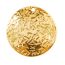 Fashion Gold Stainless Steel Scored Geometric Pendant