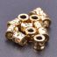 Fashion Gold Stainless Steel Geometric Hole Bead Pendant