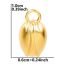 Fashion Gold Stainless Steel Bud Pendant