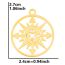 Fashion Color Stainless Steel Compass Pendant
