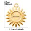 Fashion Color Stainless Steel Sun Pendant