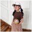 Fashion Daisy Beige Cartoon Doll Straw Children's Crossbody Bag