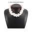 Fashion White Pearl Braided Bead Necklace
