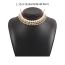 Fashion Gold Pearl Beaded Multi-layered Necklace