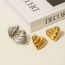 Fashion Gold Metal Love Earrings