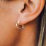 Fashion Silver Copper Hollow Heart-shaped Earrings