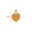 Fashion Golden 1 Copper Inlaid Zircon Love Pendant Accessories