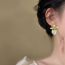 Fashion Gold-white Flower Pearl Earrings