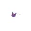 Fashion Gripper-purple Colorful Three-dimensional Butterfly Gripper
