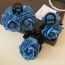 Fashion Gripper-blue Flowers Denim Flower Clip