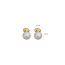 Fashion Gold-white (real Gold Plating) Geometric Ball Earrings