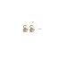 Fashion Gold-white (real Gold Plating) Copper Inlaid Zirconium Heart Hoop Earrings