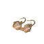 Fashion Gold-white (real Gold Plating) Copper Inlaid Diamond And Pearl Love Earrings