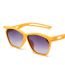 Fashion Off-white To Gray Flakes Ac Hollow Sunglasses