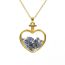 Fashion Amethyst Geometric Crystal Love Necklace