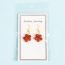 Fashion Amethyst Geometric Wire Flower Earrings