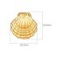 Fashion Gold Stainless Steel Hollow Shell Earrings
