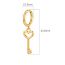 Fashion Key Pendant Necklace Steel Color Stainless Steel Key Necklace